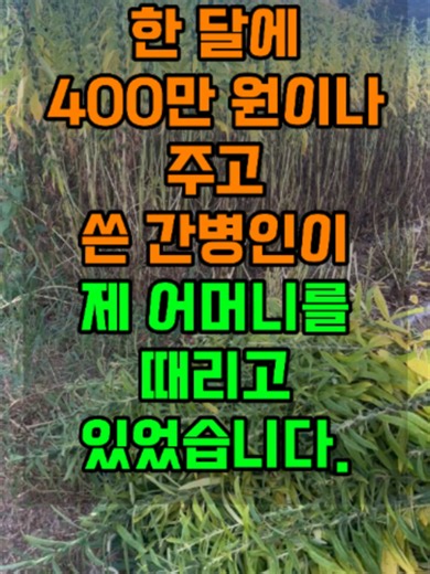 월 400만 원 줬는데... 치매 어머니를 리모컨으로 폭행한 간병인