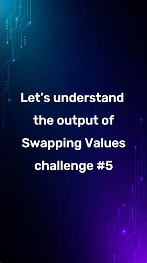 Explanation of Challenge #5 — Python Variable — Swapping Values✨ #shorts