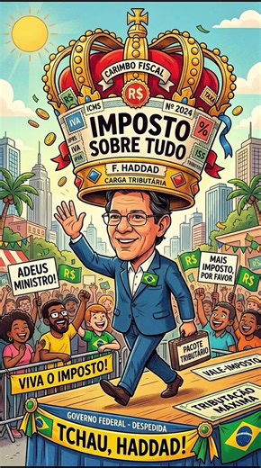 TCHAU, TAXAD! 👋💰 Fernando Haddad sai deixando 30 aumentos de impostos, 325 bilhões em um mês e o apelido que ficou pra história. O Brasil respira aliviado! 😂 #TchauTaxad #HaddadSai #ImpostoArte #BrasilAliviado #FYP