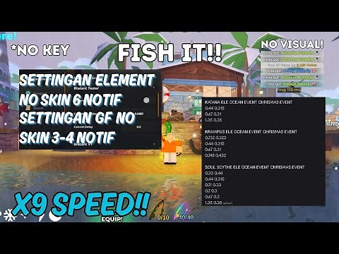 SETTINGAN LYNX ELEMENT NO SKIN 5-6 NOTIF & GF NO SKIN 3-4 NOTIF!!! SCRIPT FISH IT FREE KEYLESS