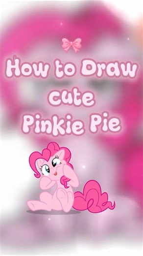🌈 How to Draw cute Pinkie Pie from My Little Pony - Step by Step Tutorial