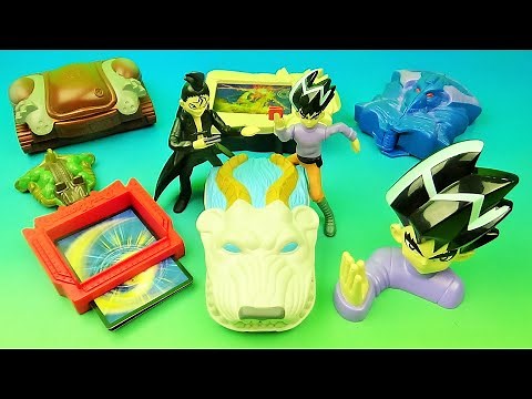 2005 DUEL MASTERS set of 8 McDONALDS HAPPY MEAL COLLECTIBLES VIDEO REVIEW