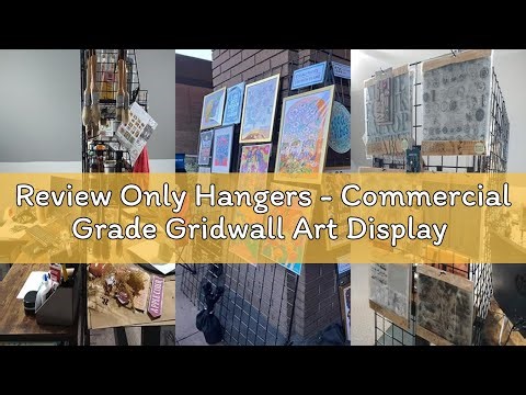 Review Only Hangers - Commercial Grade Gridwall Art Display Panels - Z Unit Includes Three 2' X 6' P