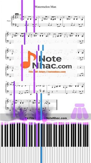 Watermelon Man | Free Sheet PDF | Intermediate Piano Tutorial