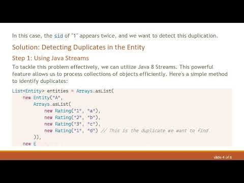 Detecting Duplicate SIDs in Java Lists of Objects