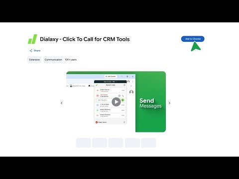 Dialaxy's Call to Call for CRM Tools Extension