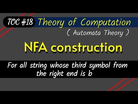 NFA construction for all string whose third symbol from the right end is b | How to construct NFA