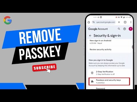 How To Remove Passkey From Google Account