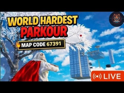 🛑Live Bgmi wow Parkour Map Code 67391 |WORLD HARDEST PARKOUR #bgmi #pubg #bgmiwow #tricks