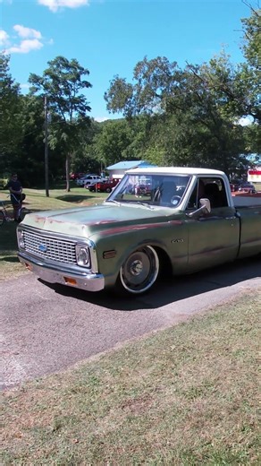 Custom Truck Lowered American Legion car show Bellville Ohio