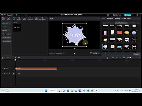 How to Add Bubble Text Effect in CapCut PC? Text Effect Tutorial On CapCut PC | CapCut Tutorial
