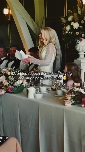 Emotional Brides Speech That Will Make You Laugh and Cry
