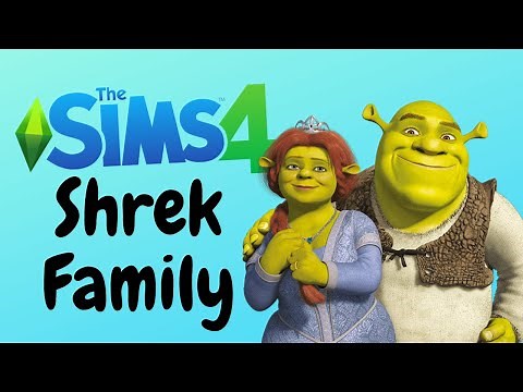The Sims 4 Shrek family CAS (No CC)