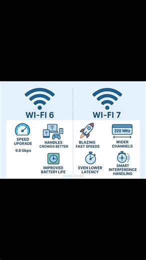 4K views · 30 reactions | Wi-Fi 6 vs Wi-Fi 7. Check the comments for more details | Gate Corp. | Facebook