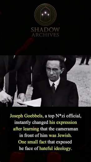 Joseph Goebbels’ Reaction That Exposed the Regime’s Hypocrisy