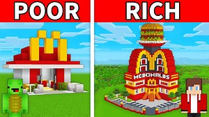 5.4K views · 115 reactions | JJ and MIkey POOR vs RICH MCDONALDS Battle in Minecraft - Maizen #minecraft #maizen #minecraftmemes #gaming | Creeper Creations | Facebook