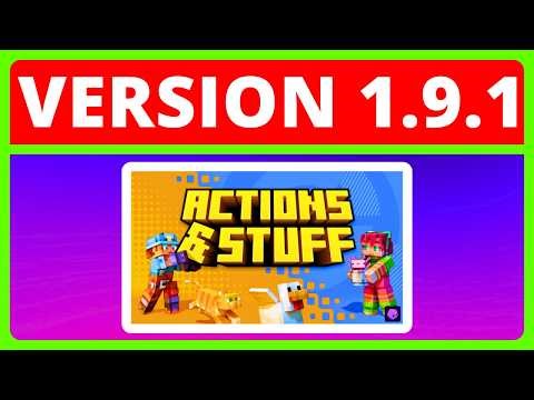How To Download And Install Actions & Stuff 1.9.1 For Minecraft Bedrock | Actions & Stuff Minecraft