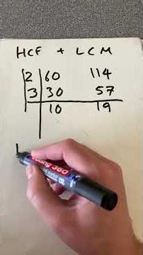 Highest common factor and lowest common multiple #maths table method