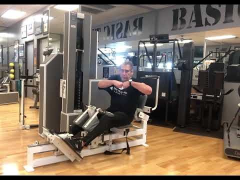 MedX Lumbar Extension Machine Training Vernon Demonstration by Bill Crawford