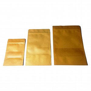 [Hot Item] Compostable Food Kraft Paper Bags/Resealable Stand-up Zipper Kraft Paper Bags