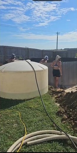 DIY Semi-inground Pool # #backyardpool #semiingroundpool #diyprojects