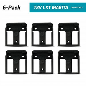 StealthMounts BM-MK18-6 18V Makita LXT 6-Pack Black Battery Mounts