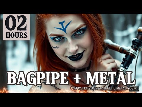 𝐌𝐄𝐓𝐀𝐋 + 𝐁𝐀𝐆𝐏𝐈𝐏𝐄 [2 HOURS] 🎼🎸 | Energize Your Day with Celtic Rock & A Warrior Maiden