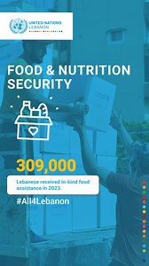 In 2023, #UNLebanon and its partners supported vulnerable households in #Lebanon with basic needs: ➡️412,000 Lebanese individuals were supported with cash ➡️309,000 Lebanese received in-kind food assistance #All4Lebanon | United Nations Information Centre Beirut | Facebook