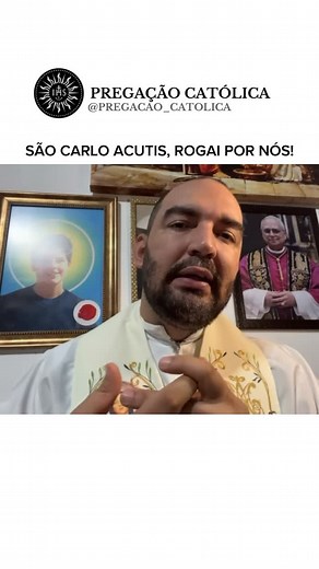 Pregação Católica on Instagram: "São Carlo Acutis, rogai por nós! #igrejacatolica #homiliadiária #carloacutis #saocarloacutis #cancaonova #vaticano #papaleãoxiv #catolico #catolicos #igrejacatólica #oração #missa #domingodosenhor"