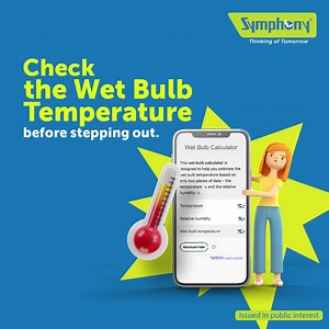 5K views · 34 reactions | Embrace the heatwave smarter! Calculate the combined effects of temperature and humidity at your location with the Wet Bulb Temperature, providing insights into the real feel of the environment. Calculate your Wet Bulb Temperature here - https://bit.ly/3WxV6ym #SymphonyLimited #SymphonyAirCoolers #AirCoolers #WetBulb #Heatwave #Humidity #RisingTemperature #Calculator #CoolingSolutions #PublicHealth | Symphony | Facebook