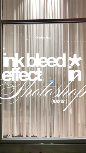 malu* on Instagram: "[ ink bleed effect in photoshop ]* ⊹ 𓄼. quick & easy effect to add texture to your designs! if you have any questions let me know, i’m happy to help🪽 @photoshop @adobe #graphicdesign #graphicdesigner #logodesigner #photoshop #explorepage"