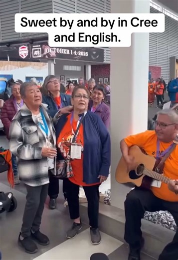 I love how music brings people together. This is not my video, I got it from Facebook #creehymns #creesongs #goslpel #creegospel