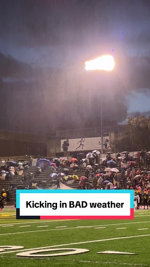 Kicking Field Goals in Bad Weather Conditions