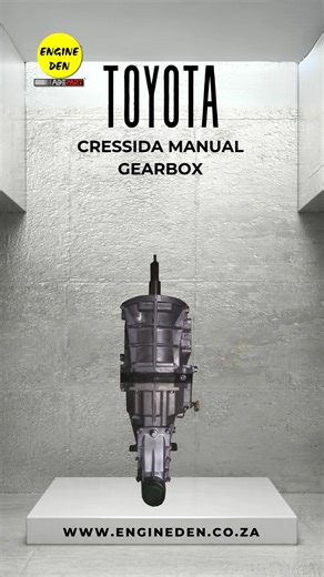 10K views · 38 reactions | Toyota Cressida Manual Gearbox – New – R8,950 A brand-new manual gearbox for the Toyota Cressida, engineered for smooth shifting and long-lasting performance. Ideal for replacements or rebuilds, ensuring reliable drive quality and consistent operation.  All contact links are in our bio. (Offers valid while stocks last. E&OE. T&Cs apply.) #ToyotaCressida #ManualGearbox #ReliablePerformance #EngineDen #TransmissionParts | EngineDen | Facebook