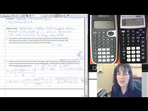 Annuities Example with TI-30X IIS
