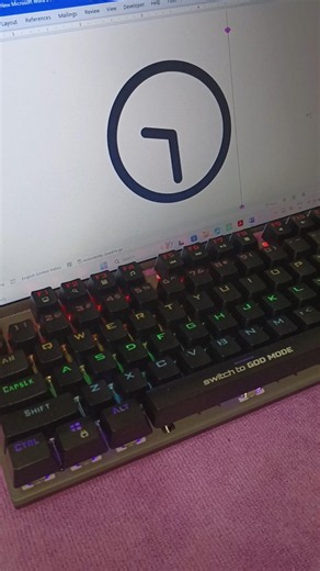 This simple keystroke creates a clock icon #msword #trick #keyboard