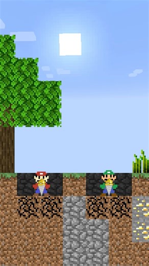 Mario R.I.P Luigi - ALWAYS HELP YOUR FRIENDS!!! #minecraft #tazercraft #mario #shorts