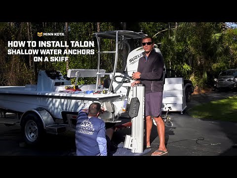 Installing Minn Kota Talon Anchors on a Skiff