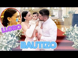 Gaby lloró mucho en el bautizo de su hijo Gabriel 🥹
