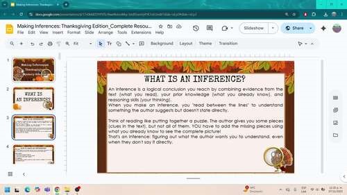 Making Inferences Worksheets | Thanksgiving Mystery Cases | Text Evidence | 3-6