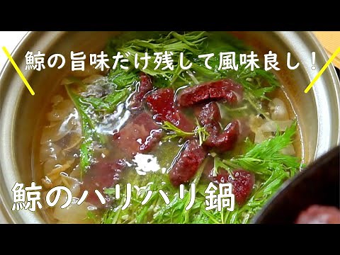 鯨のはりはり鍋の作り方！臭みも消えて風味良し！〆はうどんでお汁まで飲んじゃいます