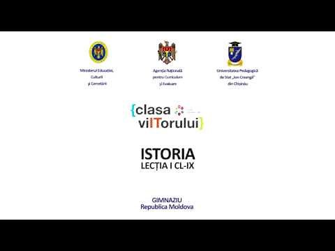Istoria românilor și universală, Clasa 9, Lecția 1