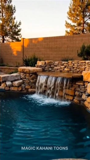 Epic Backyard Pool Transformation | From Empty Yard to Luxury Waterfall Pool 😍 #poolremodel #water