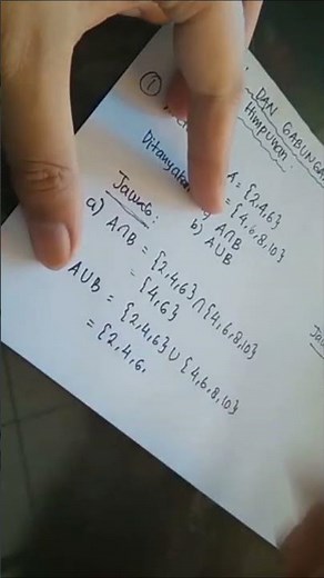 Math Trick. How to Find the Intersection and Union of Two Sets