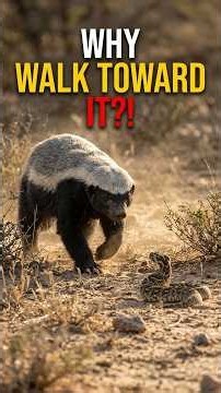 Why Honey Badgers Walk Into Danger on Purpose #animals #naturedocumentary #wildliferescue