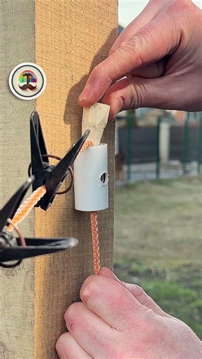 Smart Clothesline! PVC Pipe Wedge Lock Trick!