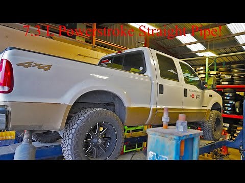 Straight Piping My 7.3 L Powerstroke F-250 Super Duty Diesel! Insane Before And After Sound Test!