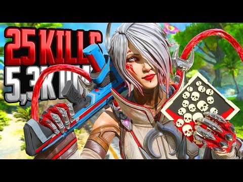 AMAZING Catalyst 25 KILLS and 5,300 Damage Apex Legends Gameplay Season 19