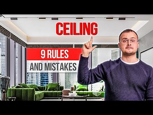 Modern Ceiling Design — 9 RULES AND MISTAKES!