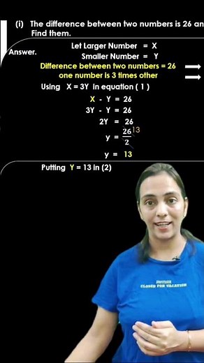 Ex 3.2 Class 10 Maths Q3 (i) - Pair of Linear Equations in Two Variables SOLVED (EASY Trick!)